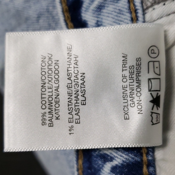 Silver Frisco Tapered high rise acid wash jeans with front seam - Picture 12 of 12